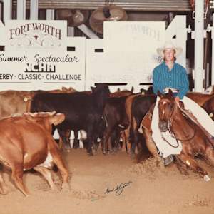 Jay Hall  Image: Jay Hall showing at the NCHA Summer Spectacular. 