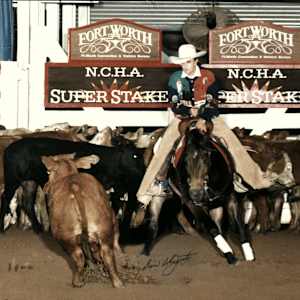 Chexy Pep N Ready  Image: Chexy Pep N Ready showing at the 1996 NCHA Super Stakes. 