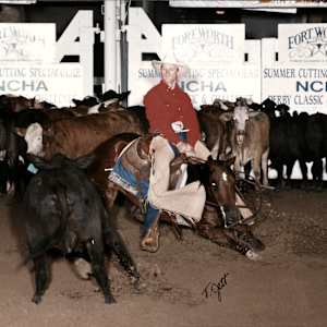 Dick Cogdell  Image: Dick Cogdell showing at the NCHA Summer Spectacular. 
