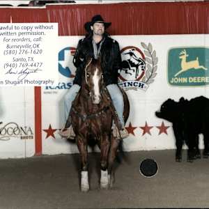 Billy Ray Cyrus  Image: Billy Ray Cyrus showing at the 1999 NCHA Futurity Celebrity Cutting. 