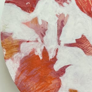 Persimmon 1 by Doris Wasserman  Image: Persimmon 1. Detail #1. Acrylic, graphite, cold wax on panel. 12.5 inches