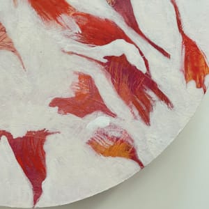 Persimmon 1 by Doris Wasserman  Image: Persimmon 1. Detail #2. Acrylic, graphite, cold wax on panel. 12.5 inches