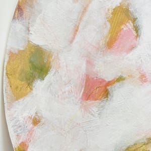 Rosa by Doris Wasserman  Image: Rosa. Detail #5. Acrylic, graphite, gold leaf, cold wax on panel. 18 inches