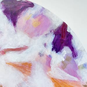 Sunrise, sunrise by Doris Wasserman  Image: Sunrise, sunrise. Detail #5. Acrylic, graphite, cold wax on panel. 22 inches