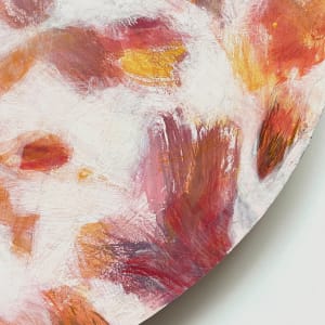 Twilight by Doris Wasserman  Image: Twilight. Detail #2. Acrylic, graphite, cold wax on panel. 18 inches