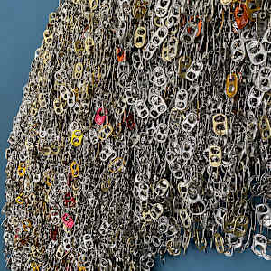 Treasure 2.7 (open center, red striations) by Virginia Fleck 