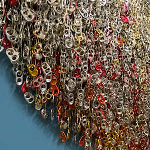 Treasure 2.7 (open center, red striations) by Virginia Fleck 