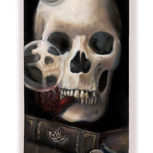 VANITAS III - ORIGINAL OIL PAINTING by Angie Jones