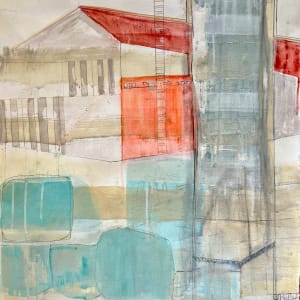 Blue Shapes by Lori Rhodes Art