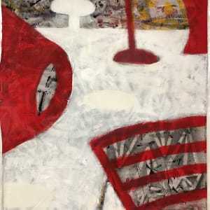 Red shapes in a composition (No. 101) by Michael Gadlin 