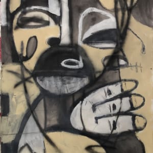 Primitive Figure with hand by Michael Gadlin 