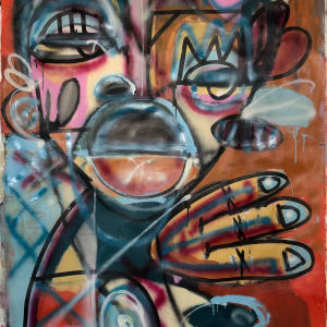 Primitive Figure with hand by Michael Gadlin 