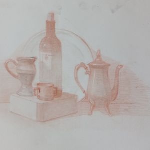 Still Life in Sepia and Grey by Curtis Green