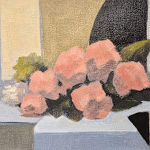 Flowers, Pink, Green and Grey by Curtis Green, Image 1.