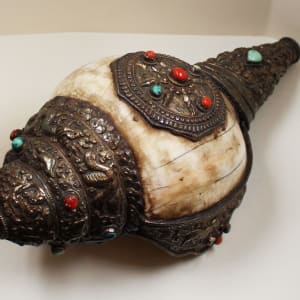 Tibetan Buddhist Conch Shell Horn
