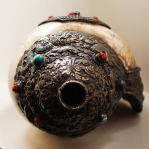 Tibetan Buddhist Conch Shell Horn