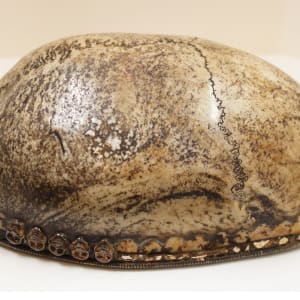 Tibetan Buddhist  Kapala (skull cap) 