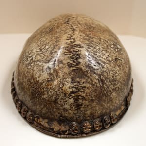 Tibetan Buddhist  Kapala (skull cap) 