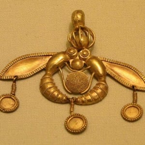 Minoan Pendant with Malia Honey Bees 