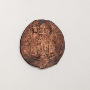 Byzantine Bronze Follis,  Constantine X and Eudocia 