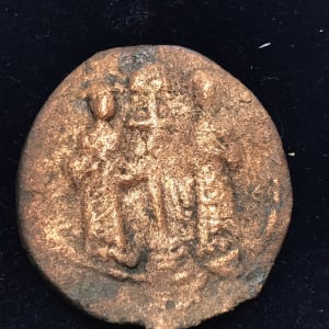 Byzantine Bronze Follis,  Constantine X and Eudocia 