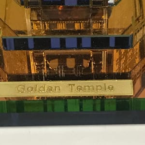 Golden Temple India Miniature Glass Model 