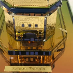 Golden Temple India Miniature Glass Model 