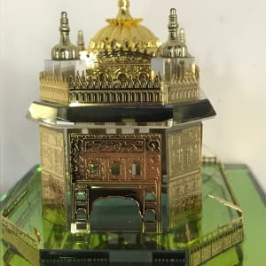 Golden Temple India Miniature Glass Model 