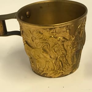Greek Metal Cups With Bull Images in Relief (Small) 
