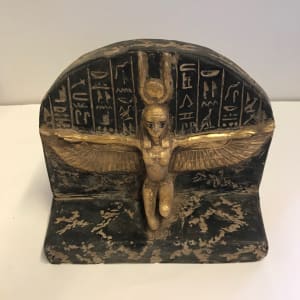 Winged, Kneeling Isis Statue 