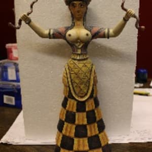 Snake Goddess Figure 