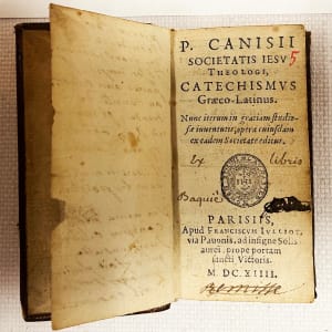 Catechismus graeco-latinus ; nunc iterum in gratiam studiosae iuuentutis, poera cuiusdm ex eadem by Petrus Canisius,