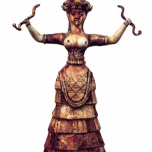 Snake Goddess Figure 