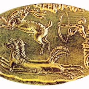 Seal Ring with Hunting Scene 