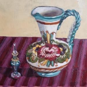 Floral Jug & Perfume Bottle by Miranda Free 