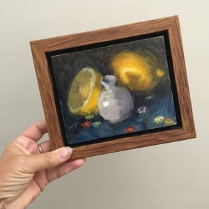Lemons & Small Vase by Miranda Free 