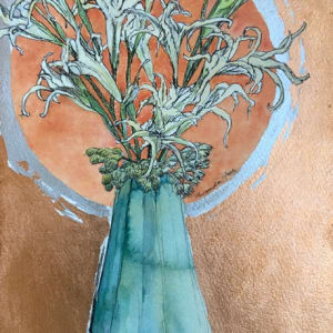 Spider Lilies (Finding Form - Orange) by Miranda Free