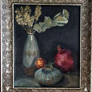 Marigold & Pomegranate by Miranda Free