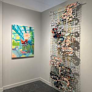 Camouflage Net Project, Net 4 by Tara Tamaribuchi, Image 3.