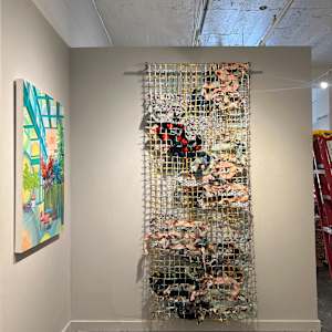 Camouflage Net Project, Net 4 by Tara Tamaribuchi, Image 2.