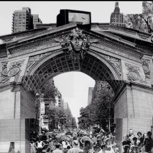 Washington Square Park    (framed #2) by Dorothy Anderson Wasserman 