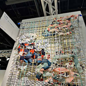 Camouflage Net Project, Net 4 by Tara Tamaribuchi, Image 6.