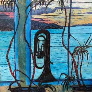 Nocturne - View from the Pensione XI by David Haughton