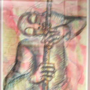 Untitled (Flute Player) by Mike Khali