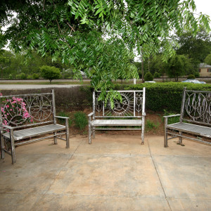 Screen, Benches & Chair by Harold Rittenberry