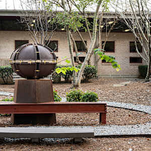 Ovum and Bridge Bench by Allen Peterson 