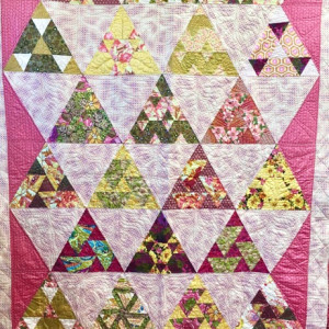 Pink Triangles (Pamplemousse Rose) by Audrey Hyvonen 