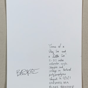Terms of a Big See and a Little See  Image: back side of painting