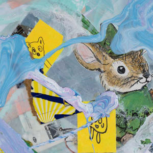 The World Outside by Blake Brasher  Image: surface detail with a rabbit
