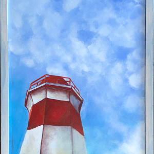 Lighthouse Red and White by Karen Phillips~Curran